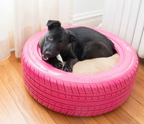 The ways to convert old tires into interior decoration will surprise you
